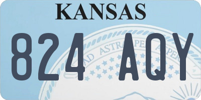 KS license plate 824AQY