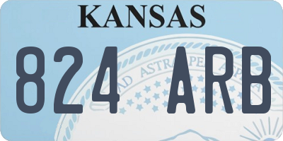 KS license plate 824ARB