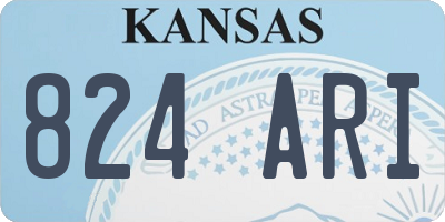 KS license plate 824ARI