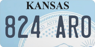 KS license plate 824ARO