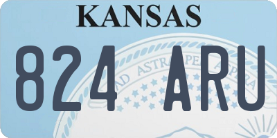 KS license plate 824ARU