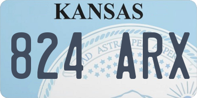 KS license plate 824ARX