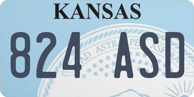 KS license plate 824ASD