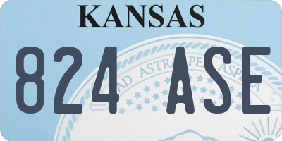 KS license plate 824ASE
