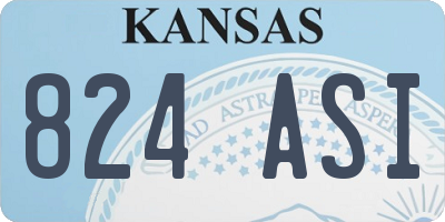 KS license plate 824ASI