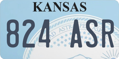 KS license plate 824ASR
