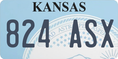 KS license plate 824ASX