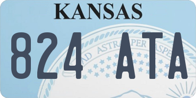 KS license plate 824ATA