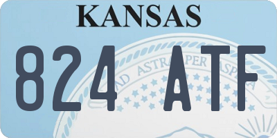 KS license plate 824ATF