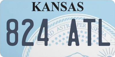KS license plate 824ATL