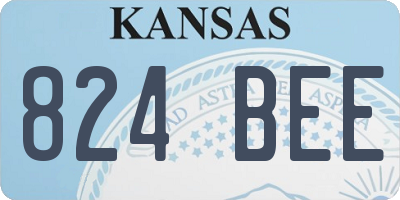KS license plate 824BEE