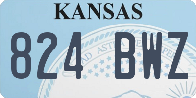 KS license plate 824BWZ