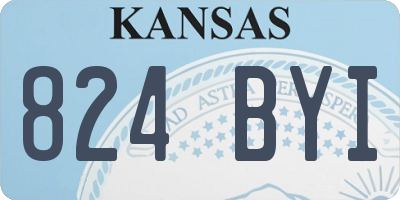 KS license plate 824BYI