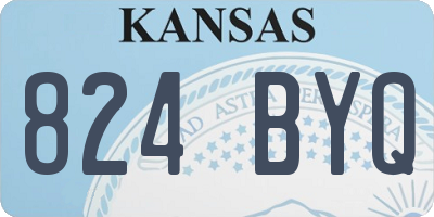 KS license plate 824BYQ