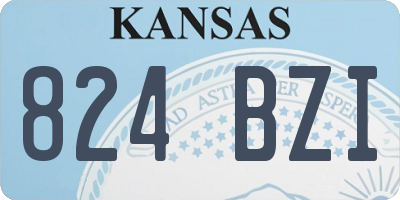 KS license plate 824BZI