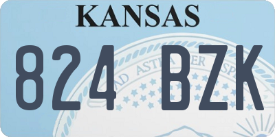 KS license plate 824BZK