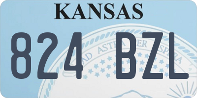 KS license plate 824BZL