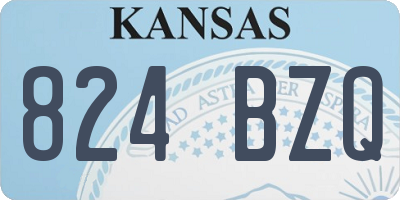 KS license plate 824BZQ
