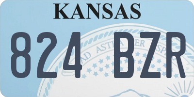 KS license plate 824BZR