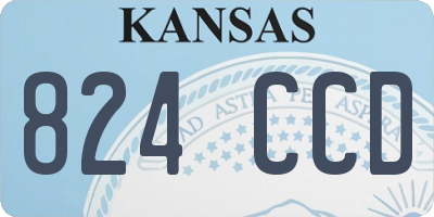 KS license plate 824CCD