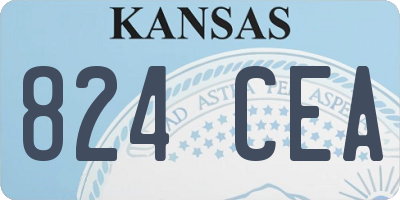 KS license plate 824CEA