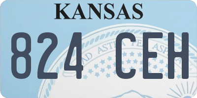 KS license plate 824CEH
