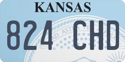 KS license plate 824CHD