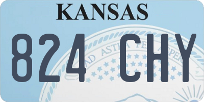 KS license plate 824CHY