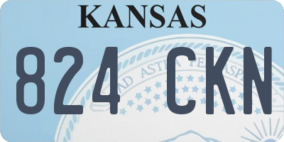 KS license plate 824CKN