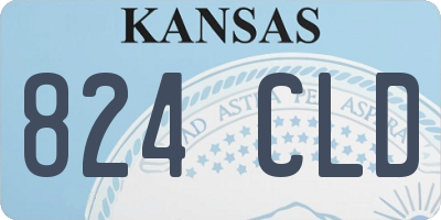 KS license plate 824CLD