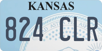 KS license plate 824CLR