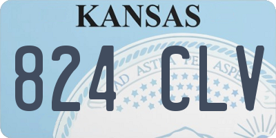 KS license plate 824CLV