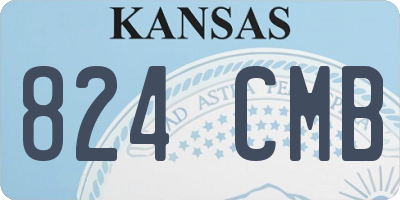 KS license plate 824CMB