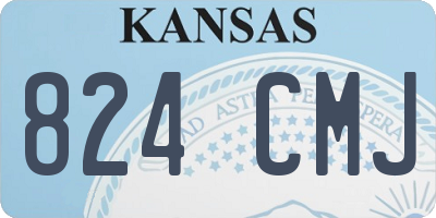 KS license plate 824CMJ