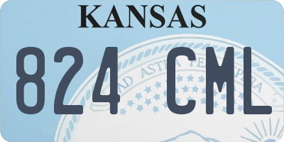 KS license plate 824CML