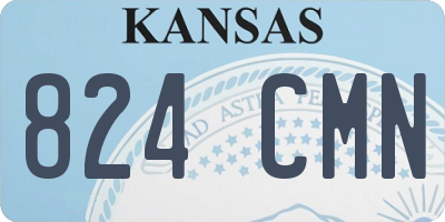 KS license plate 824CMN