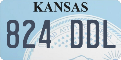 KS license plate 824DDL