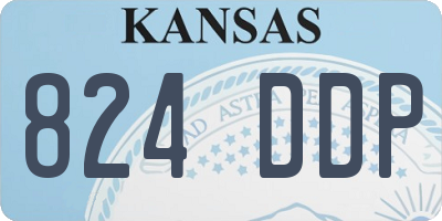 KS license plate 824DDP