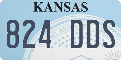 KS license plate 824DDS
