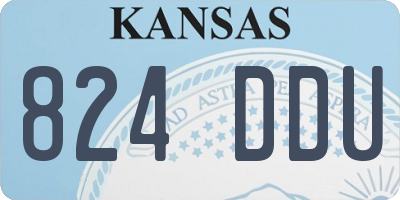KS license plate 824DDU