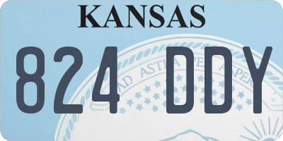 KS license plate 824DDY