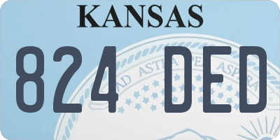 KS license plate 824DED