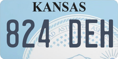 KS license plate 824DEH