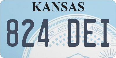 KS license plate 824DEI