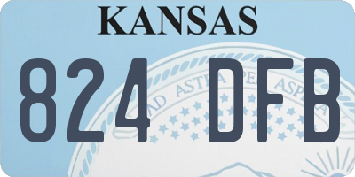 KS license plate 824DFB
