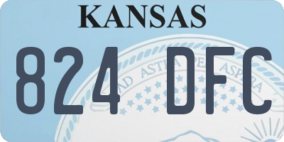KS license plate 824DFC