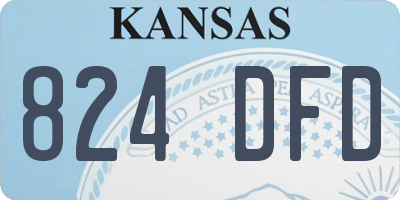 KS license plate 824DFD