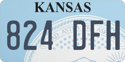 KS license plate 824DFH