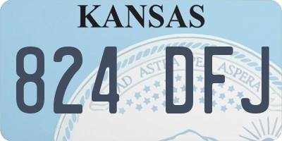 KS license plate 824DFJ