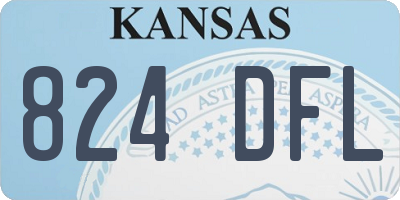 KS license plate 824DFL